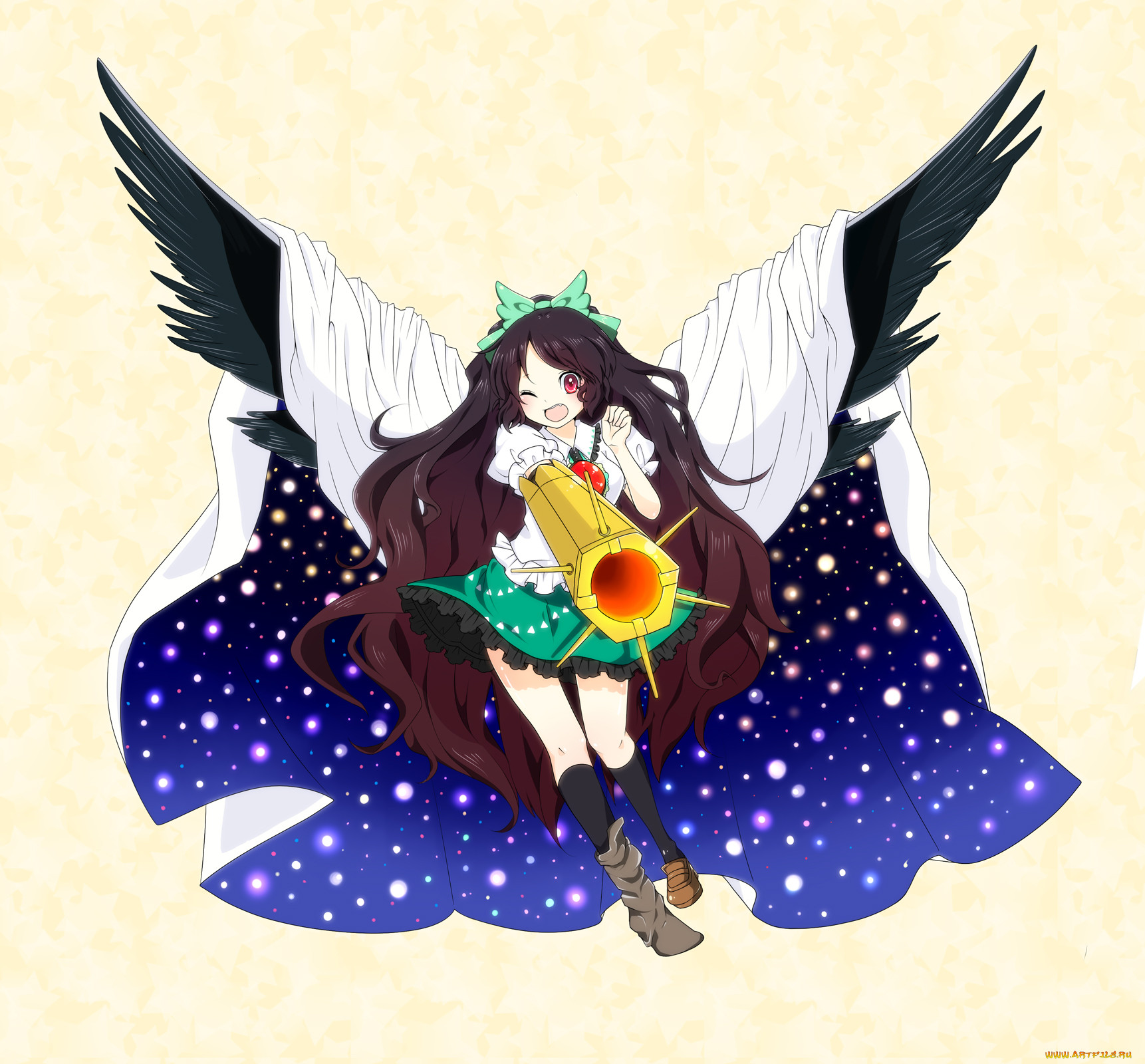 reiuji, utsuho, , touhou